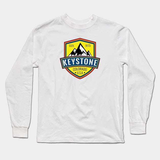 Skiing Keystone Colorado Ski Snowboarding Long Sleeve T-Shirt by heybert00